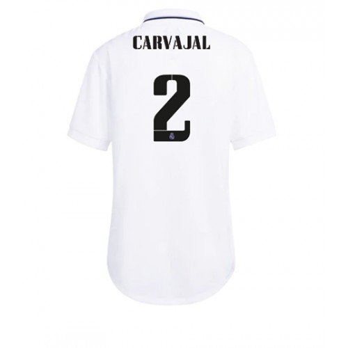 Real Madrid Daniel Carvajal #2 Hjemmedrakt Kvinner 2022-23 Kortermet Real Madrid Daniel Carvajal #2 Hjemmedrakt Kvinner 2022-23 Kortermet